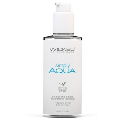 Легкий лубрикант на водной основе Wicked Simply AQUA - 70 мл.