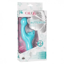 Голубой вибратор-кролик Rechargeable Butterfly Kiss