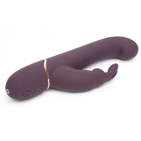 Фиолетовый вибратор Come to Bed Rechargeable Slimline G-Spot Rabbit Vibrator - 22,2 см.